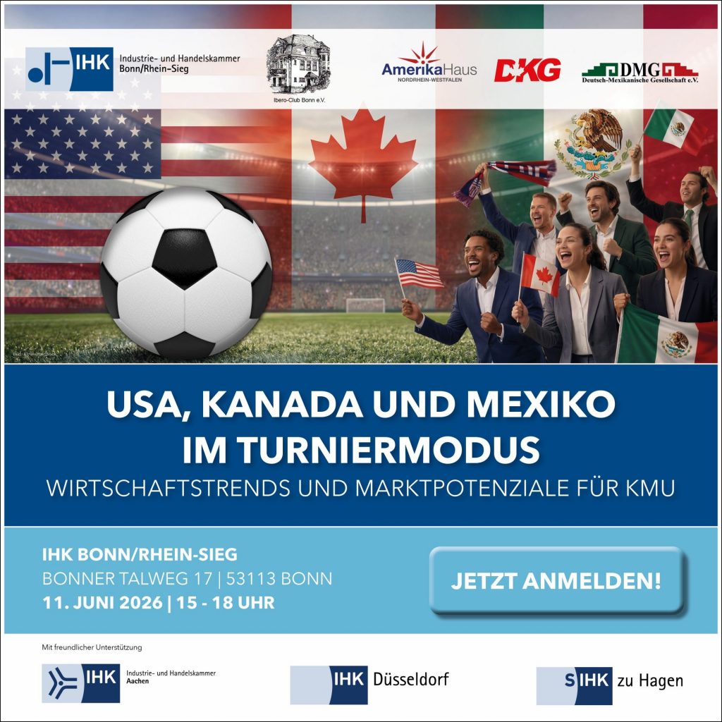 USA, Kanada und Mexiko im Turniermodus: Wirtschaftstrends und Marktpotenziale für KMU